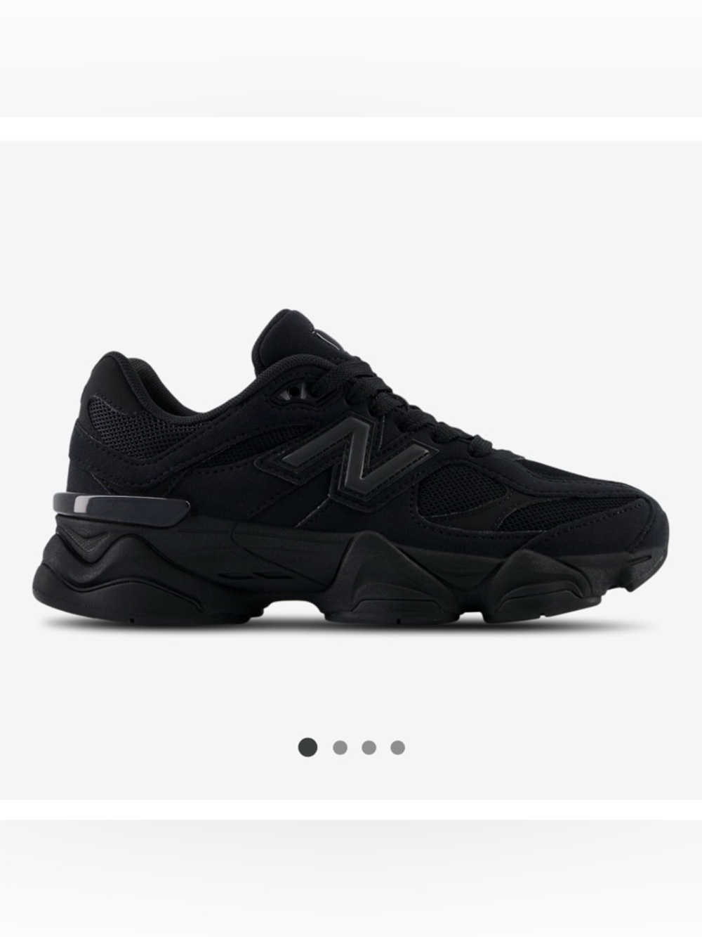 New Balance 9060 Triple Black Sneakers